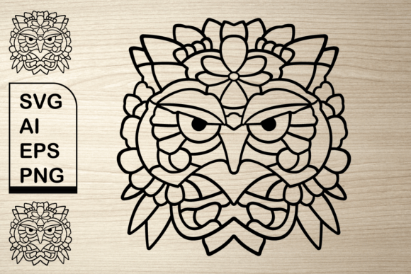 Floral Bird Outline E: Graphics & Illustrations