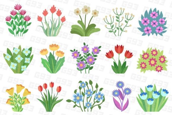 Floral Bouquets Set: Graphics & Illustrations Review