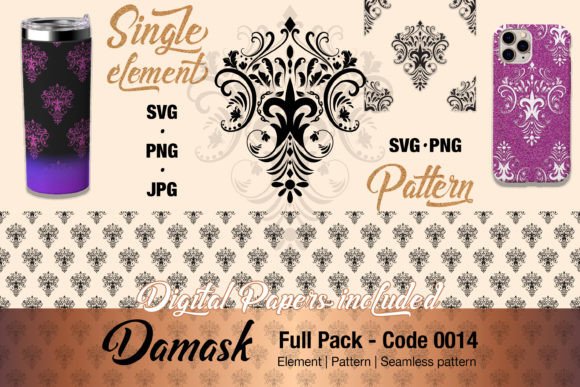 Floral Damask Graphics & Illustrations Review