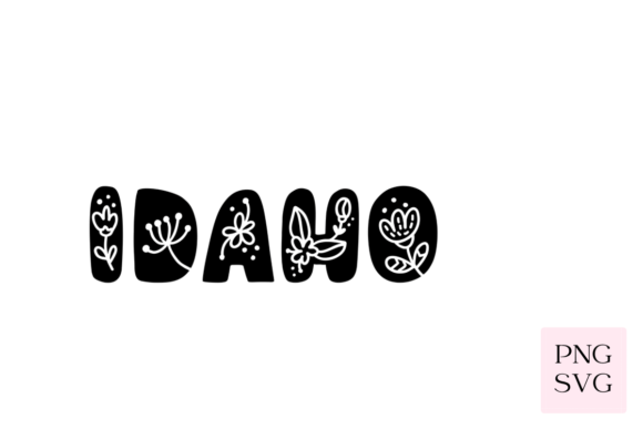 Idaho Floral PNG SVG: Graphics and Illustrations