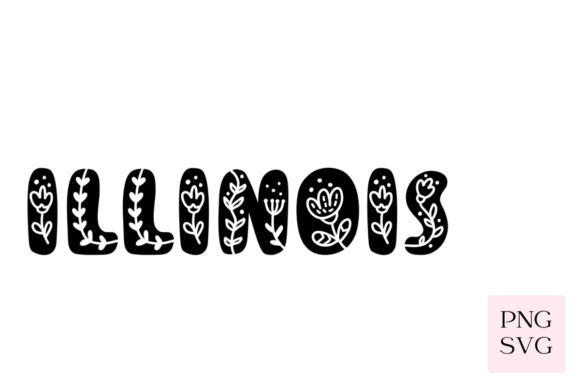 Illinois Floral PNG SVG: Graphics & Illustrations