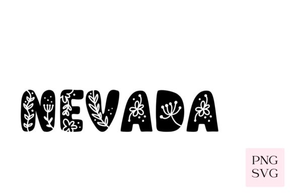 Nevada Floral PNG SVG: Graphics and Illustrations