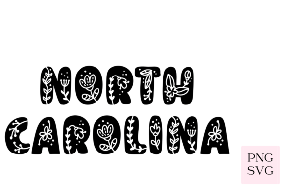 North Carolina Floral PNG SVG: Graphics & Illustrations