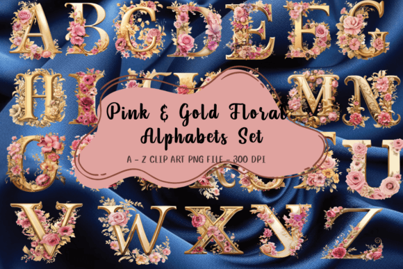 Pink Gold Floral Graphics: Branding Review