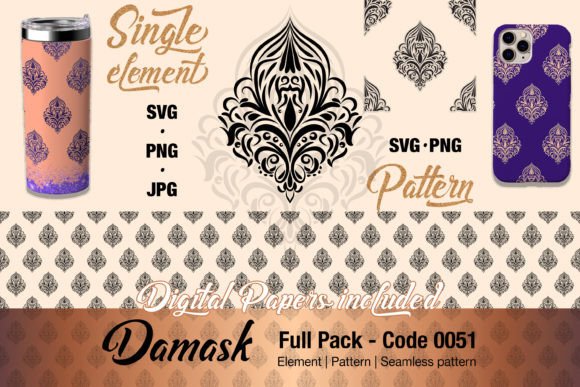 Review: Floral Damask Graphics & Illustrations