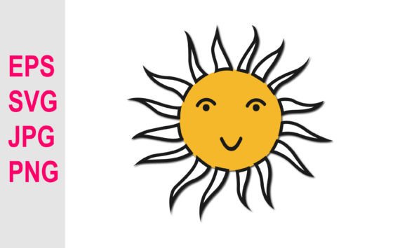 Summer Floral Cartoon SVG: Graphics & Illustrations