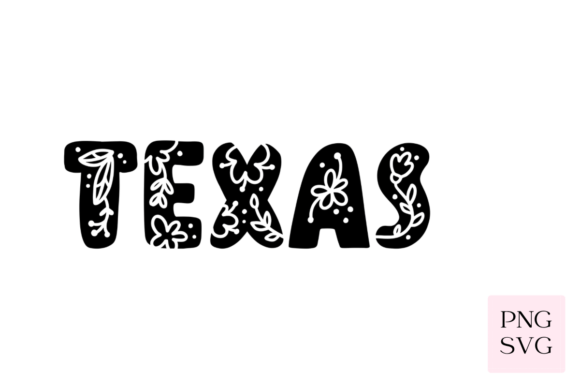 Texas Floral PNG SVG: Graphics & Illustrations